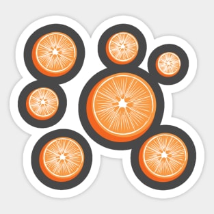 Constellation of Oranges by Cricky Sticker